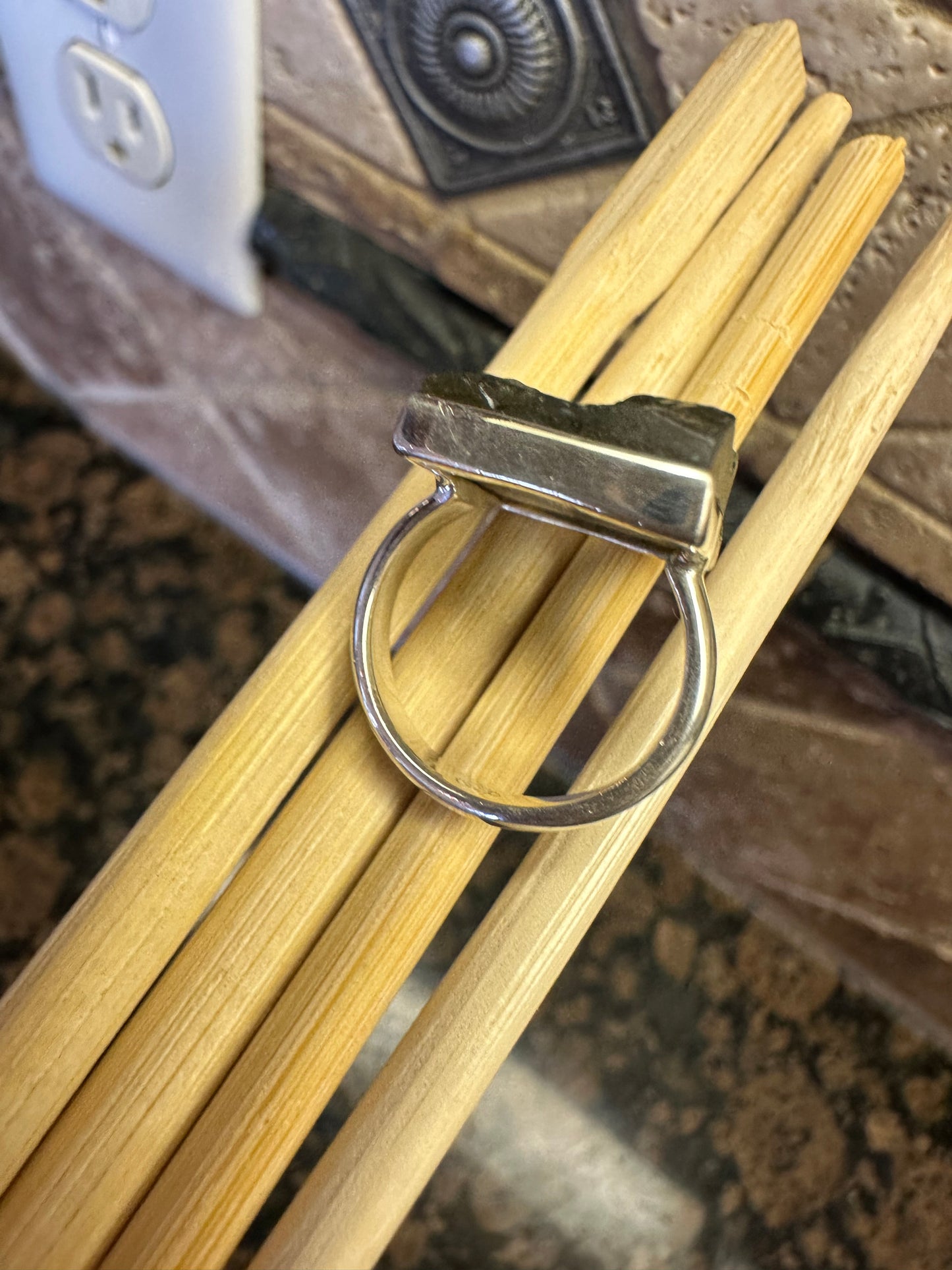 Natural Blue Labradorite 925 Solid Sterling Silver Ring Size 5.25