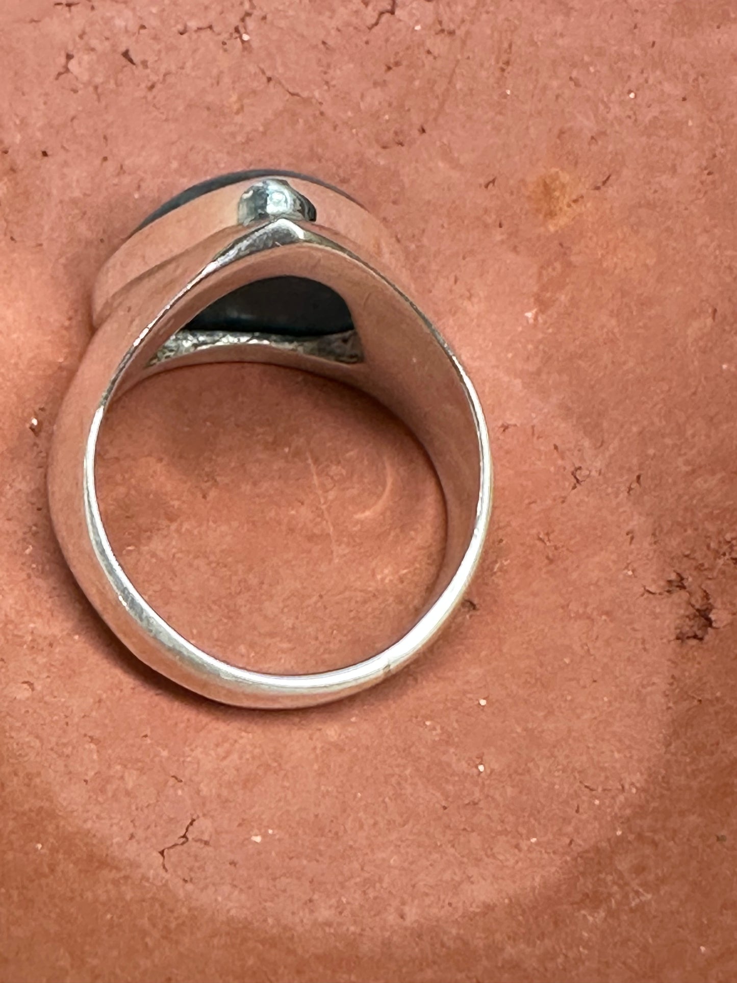 Genuine Neon Blue Apatite 925 Solid Sterling Silver Men's Ring Size 7.5 - Natural Rocks by Kala