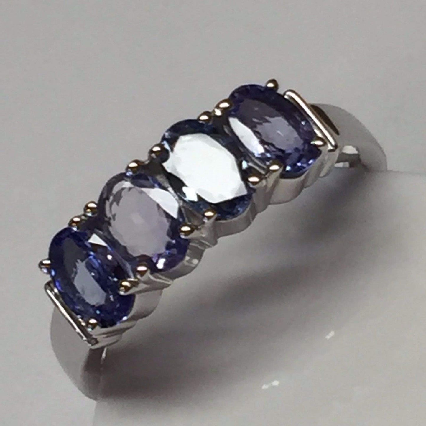 Natural 2ct Blue Tanzanite 925 Solid Sterling Silver Ring 8, 9 - Natural Rocks by Kala
