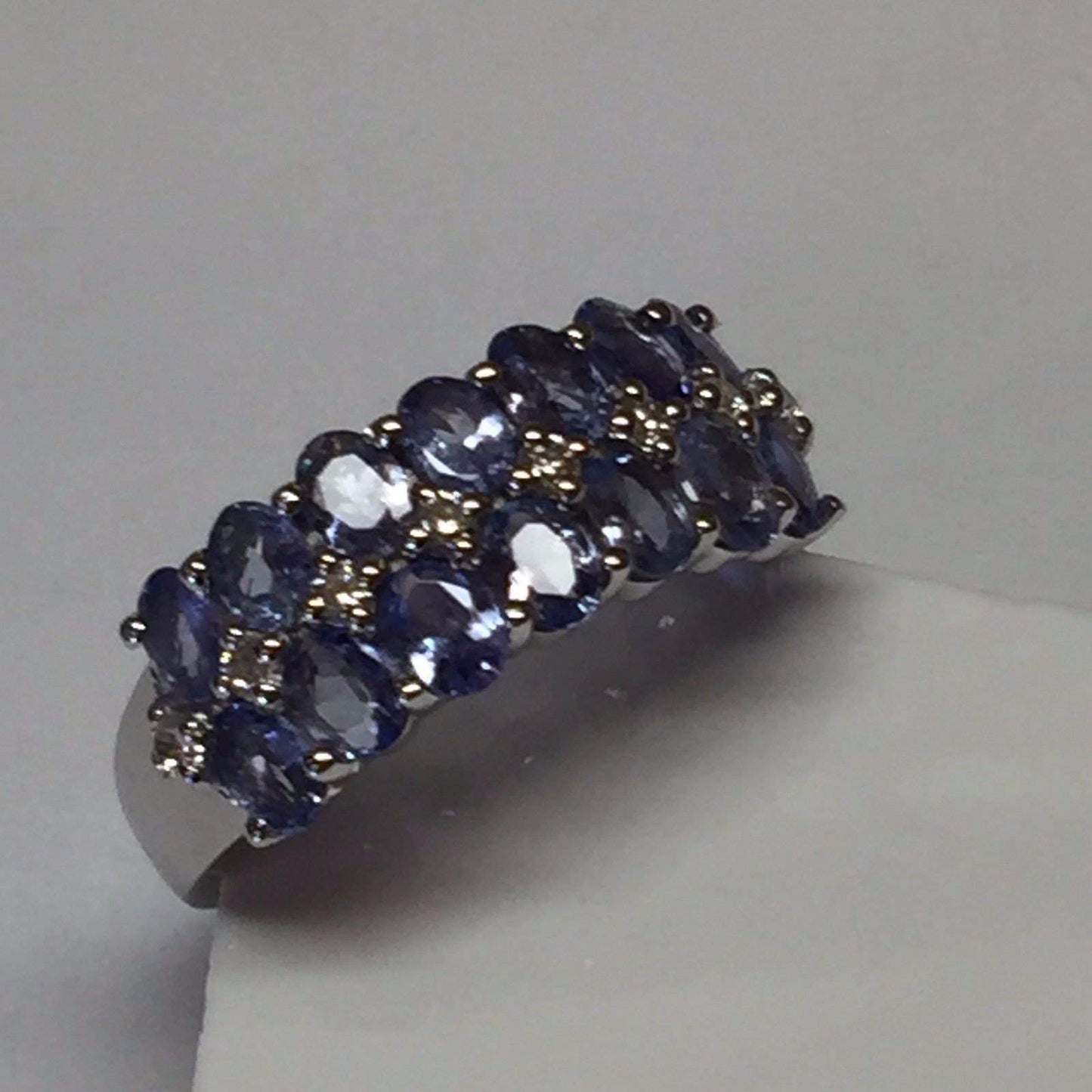 Natural 2ct Tanzanite 925 Solid Sterling Silver Ring Size 6, 8, 9 - Natural Rocks by Kala