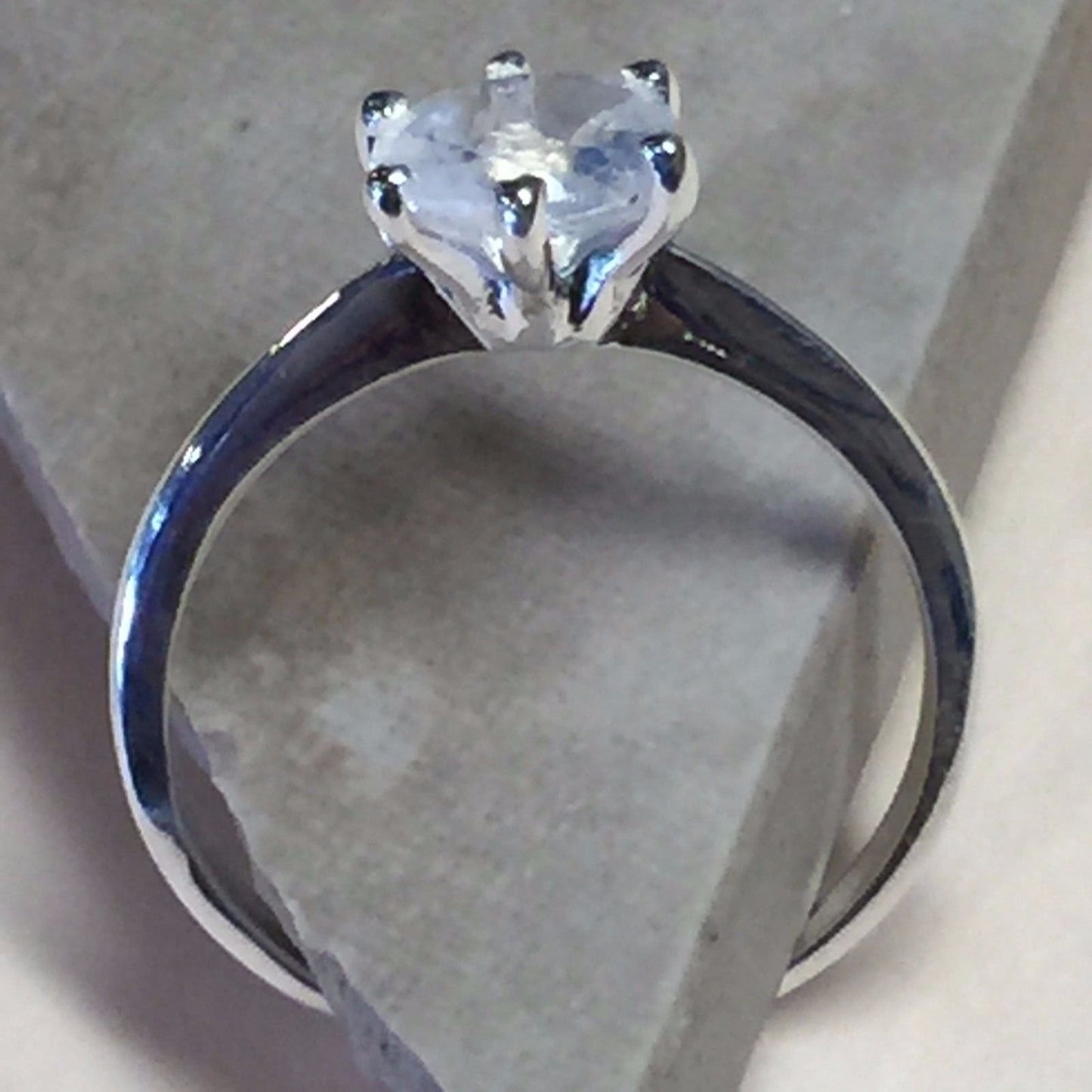 Natural Rainbow Moonstone 925 Solid Sterling Silver Engagement Ring Size 5, 6, 7, 8, 9 - Natural Rocks by Kala