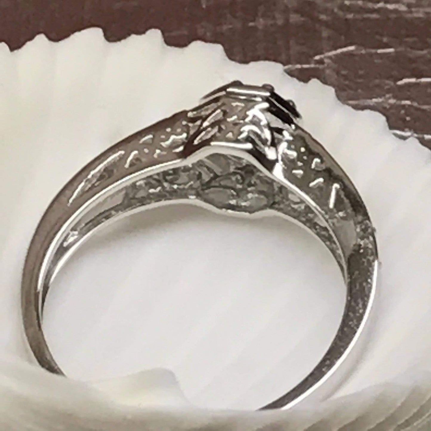 Natural Green Emerald 925 Solid Sterling Silver Engagement Ring Size 6, 7, 8, 9 - Natural Rocks by Kala