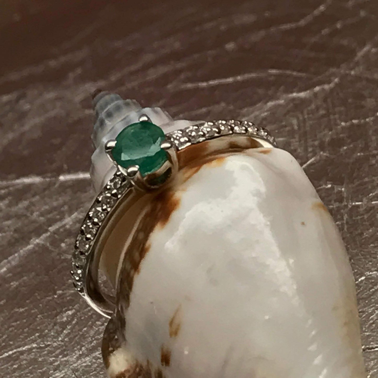 Natural Green Emerald 925 Solid Sterling Silver Engagement Ring Size 6, 7, 8, 9 - Natural Rocks by Kala