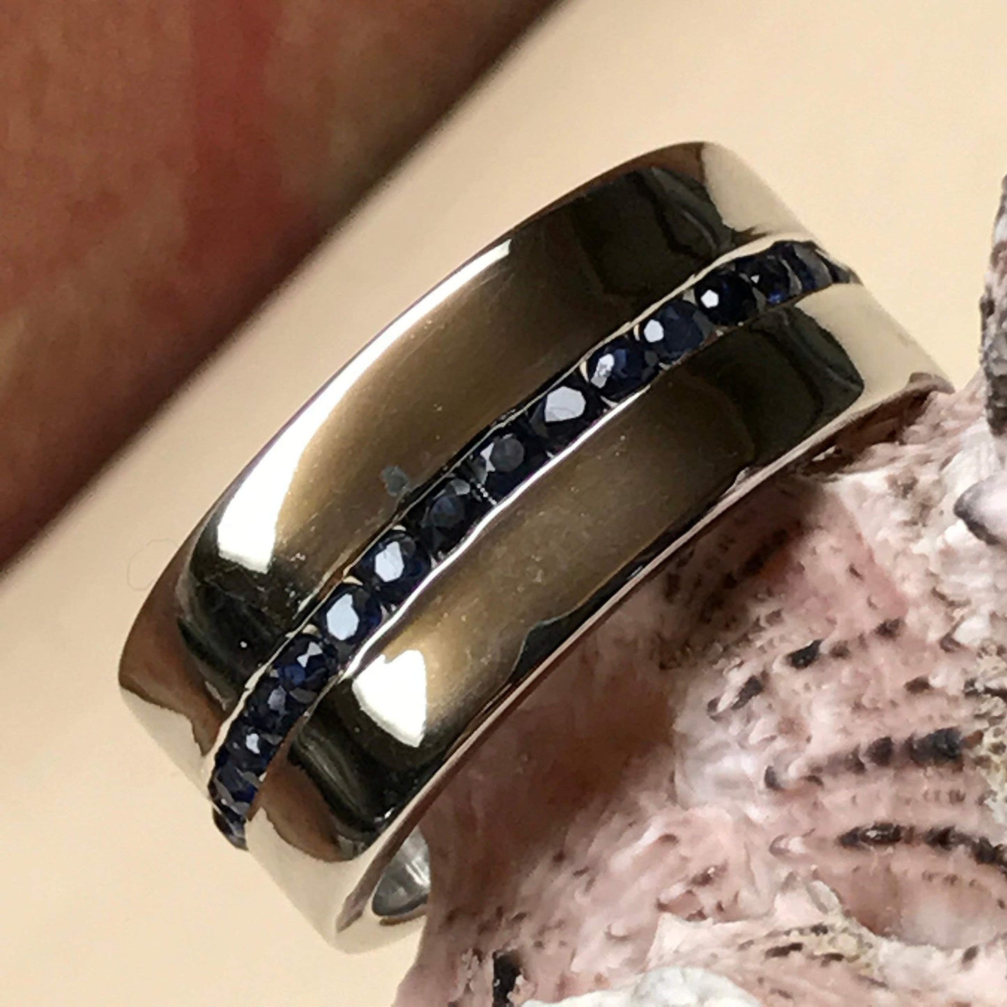 Natural 2ct Blue Sapphire 925 Solid Sterling Silver Men's Ring Size 6, 7, 8, 9, 10, 11, 12, 13 - Natural Rocks by Kala