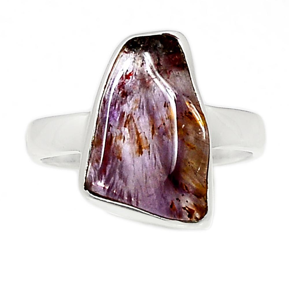 Natural Cacoxenite 925 Sterling Silver Ring Size 8.75 - Natural Rocks by Kala