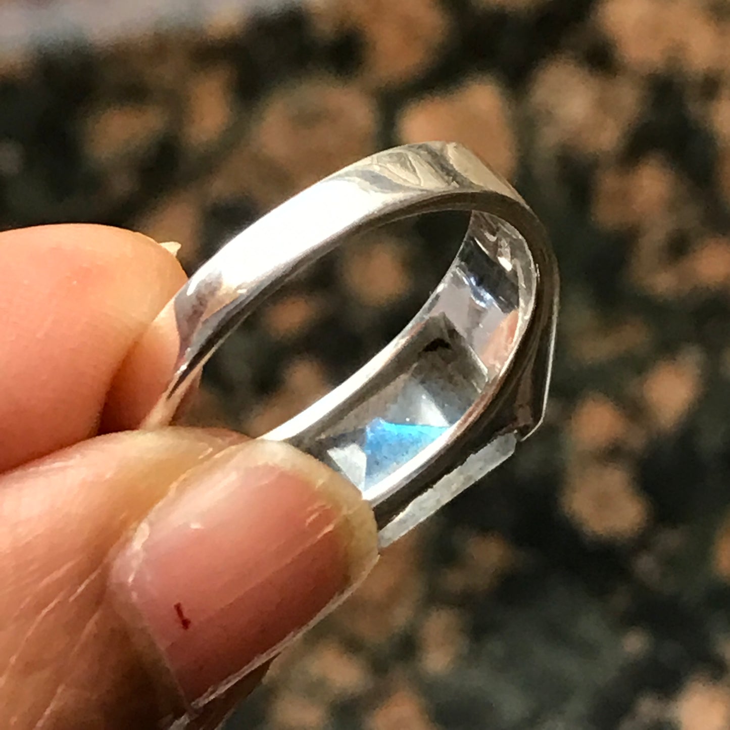 Natural Blue Labradorite 925 Sterling Silver Men's Ring Size 7, 8, 9, 10, 11, 12, 13 - Natural Rocks by Kala