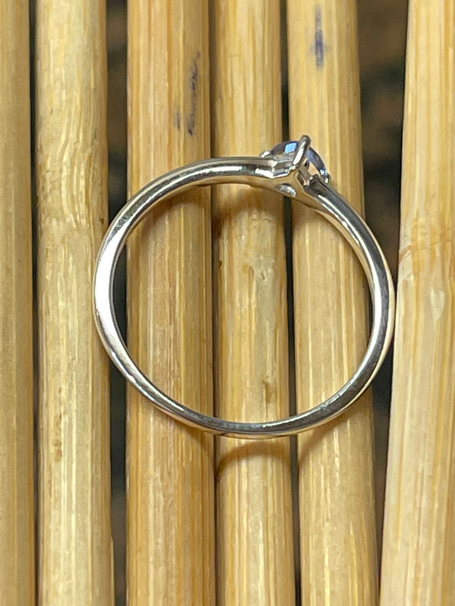 Natural Blue Tanzanite 925 Solid Sterling Silver Engagement Ring Size 6, 7, 8, 9 - Natural Rocks by Kala