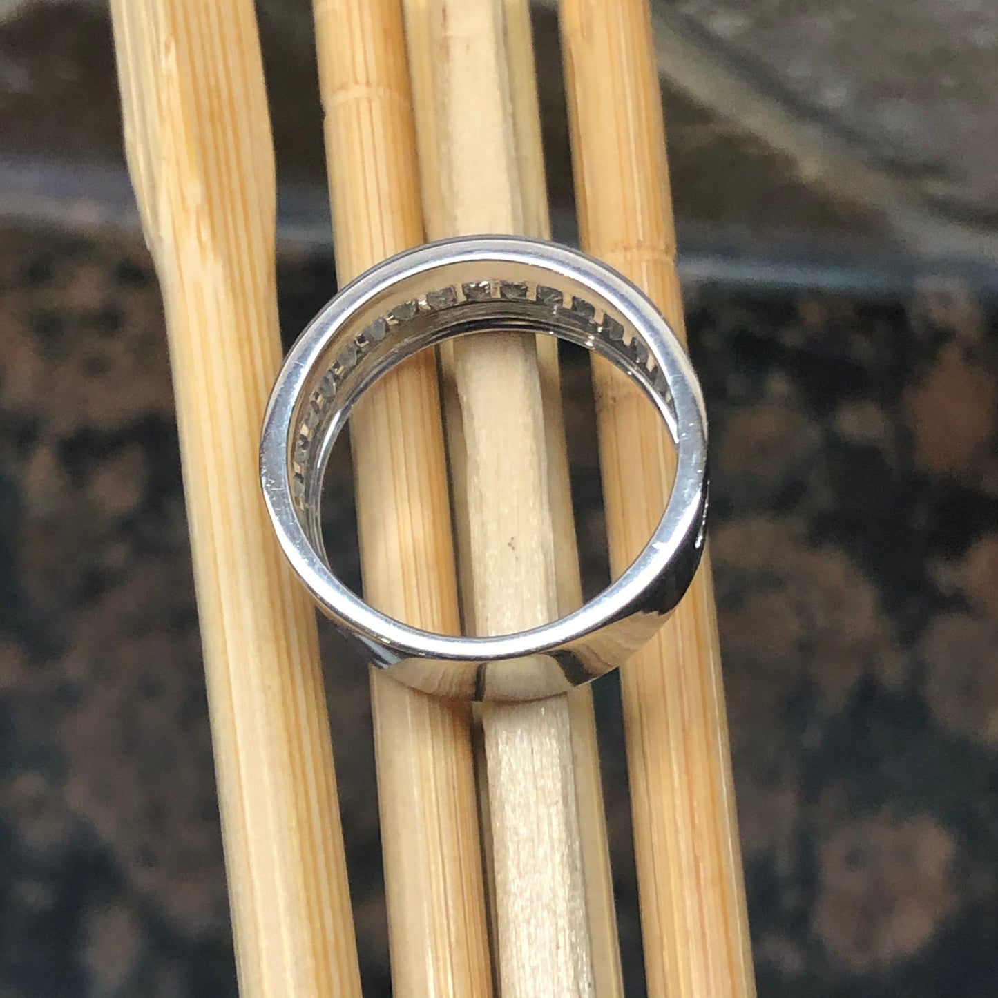 Natural Rainbow Moonstone 925 Solid Sterling Silver Men's Ring Size 6, 7, 8, 9, 10, 11, 12, 13 - Natural Rocks by Kala