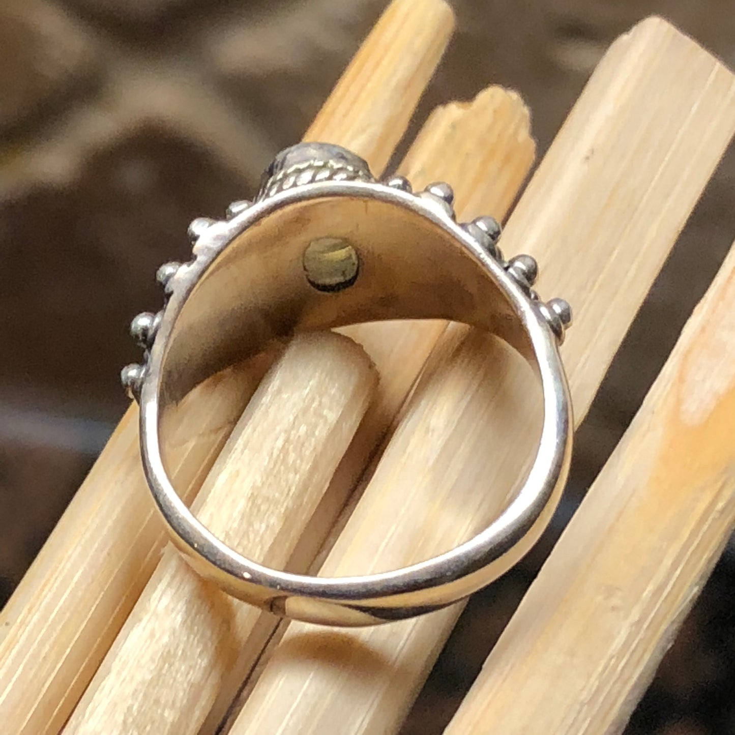 Genuine Ethiopian Opal 925 Solid Sterling Silver Engagement Ring Size 6, 7, 9 - Natural Rocks by Kala