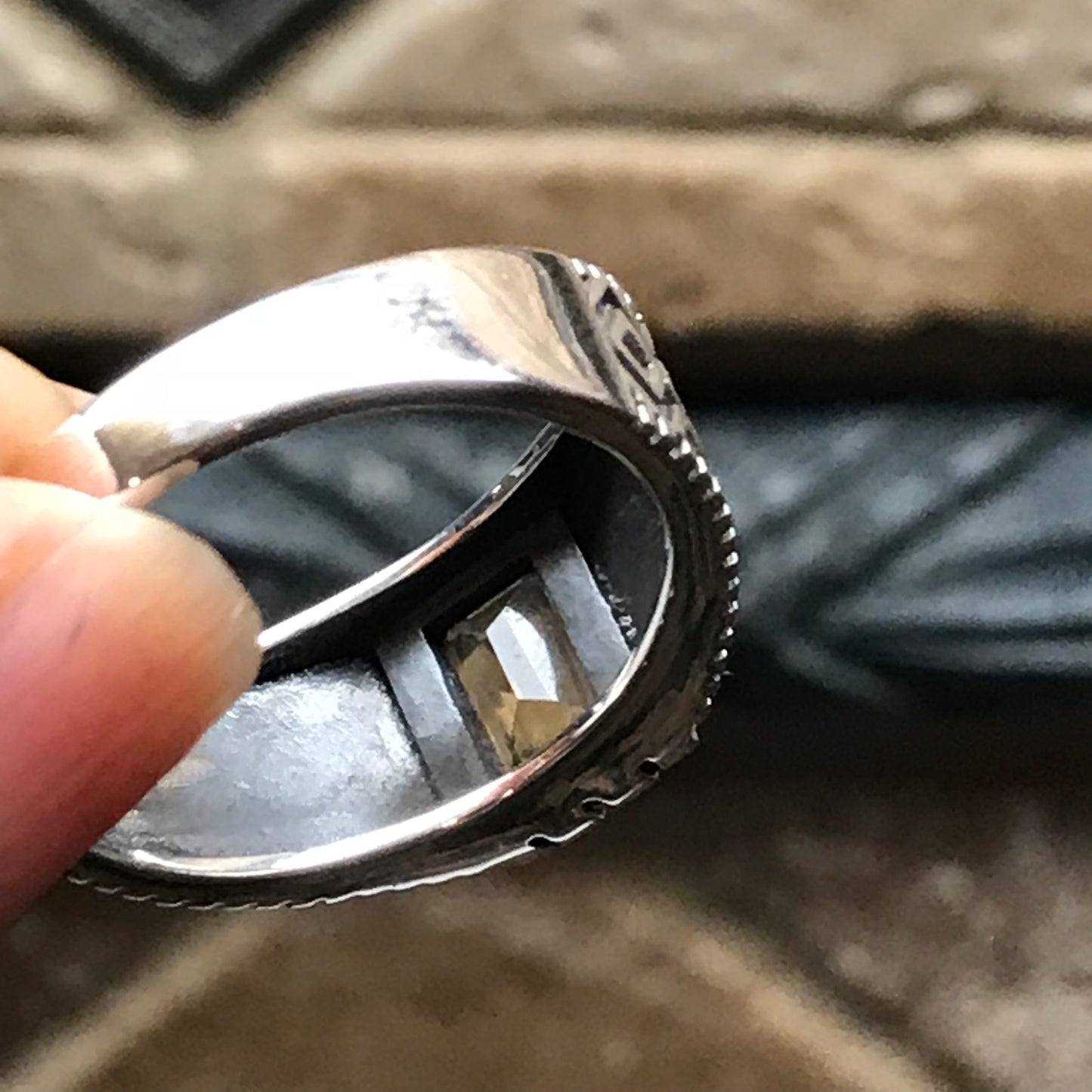 Genuine 2ct Golden Citrine 925 Sterling Silver Men's Ring Size 8, 9, 10, 11, 12 - Natural Rocks by Kala