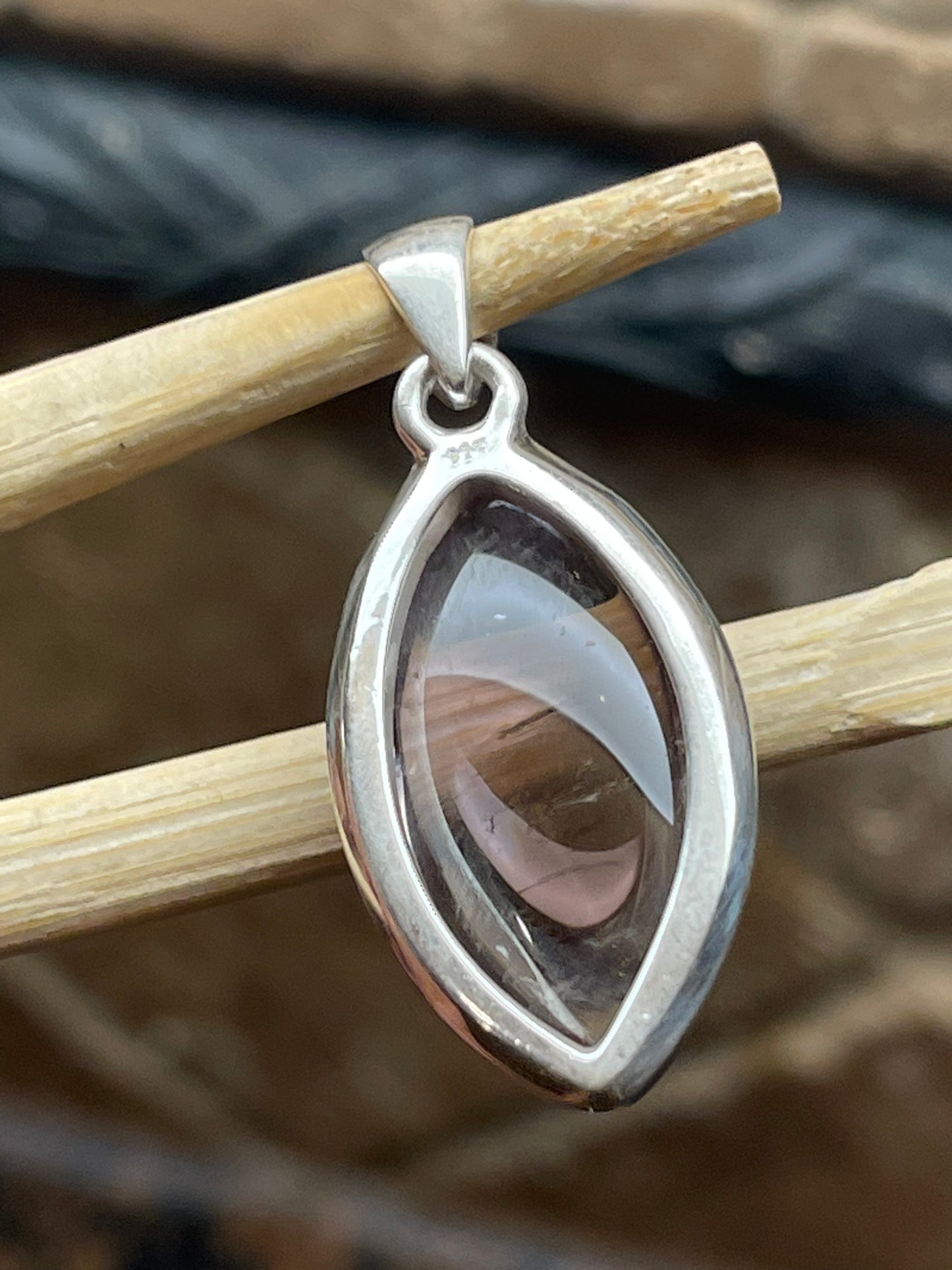 Natural Ametrine 925 Solid Sterling Silver Pendant 40mm - Natural Rocks by Kala