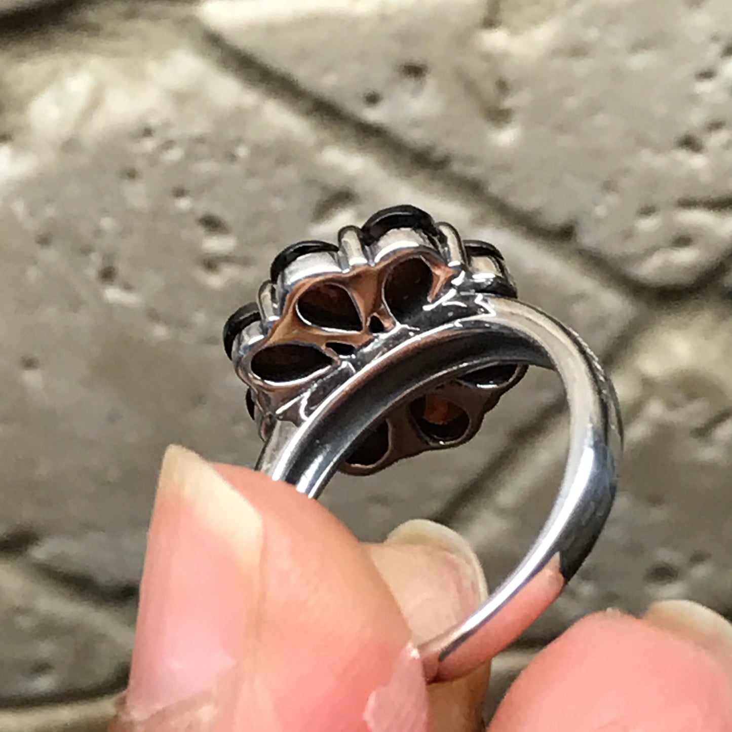 Natural 6ct Pyrope Garnet 925 Solid Sterling Silver Ring Size 6, 7, 8 - Natural Rocks by Kala