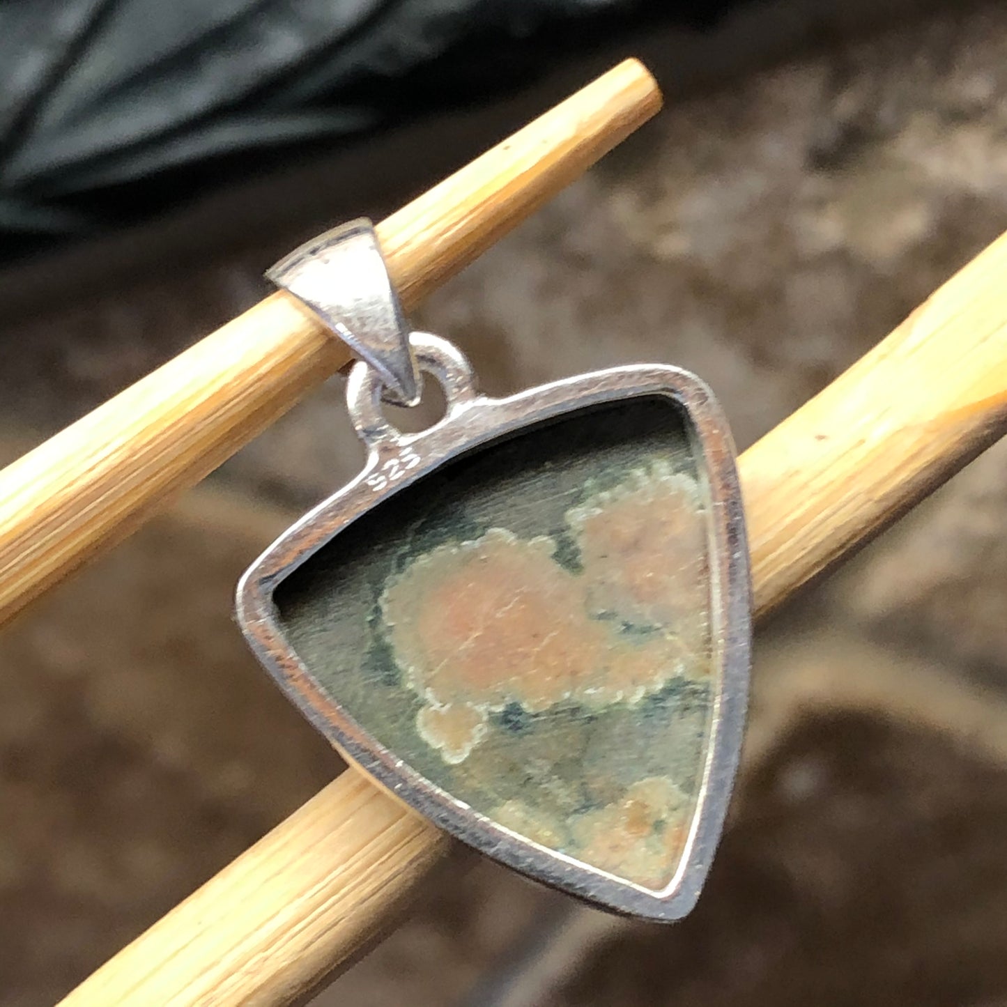 Natural Australian Rhyolite Pendant Necklace - Natural Rocks by Kala