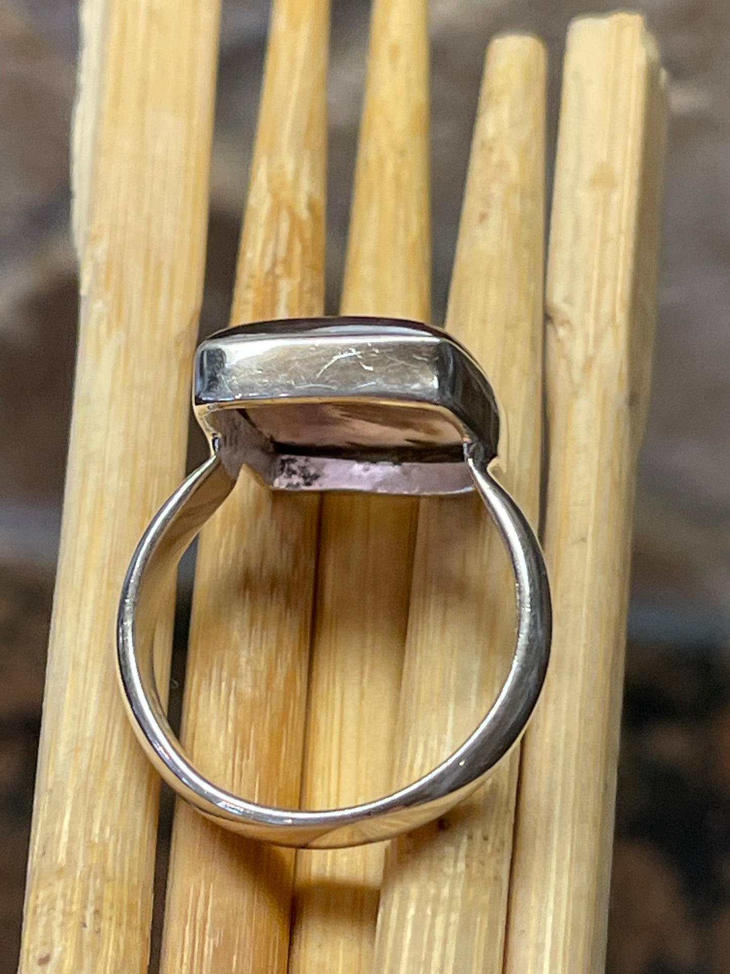 Natural Cacoxenite 925 Solid Sterling Silver Ring Size 9.5 - Natural Rocks by Kala