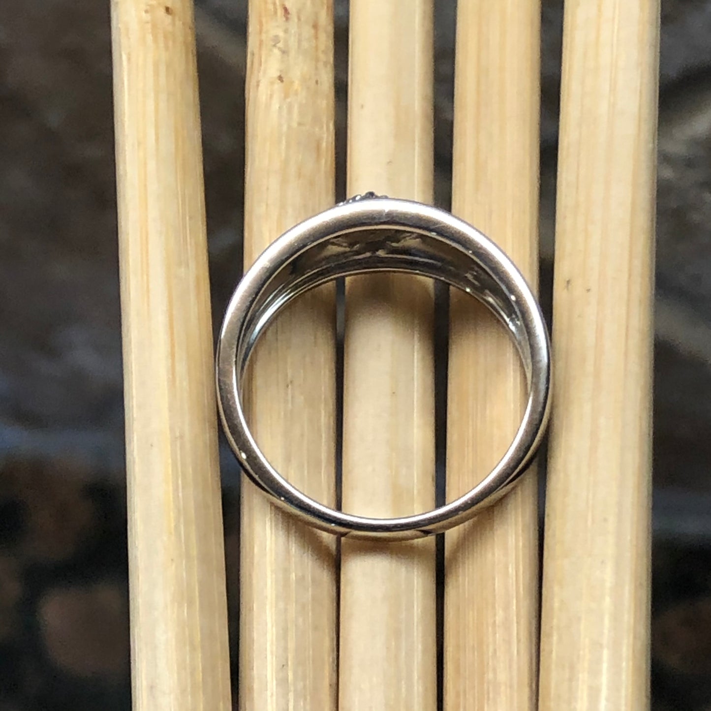 Natural Emerald 925 Solid Sterling Silver Men's Ring Size 8, 9, 10, 11, 12 - Natural Rocks by Kala