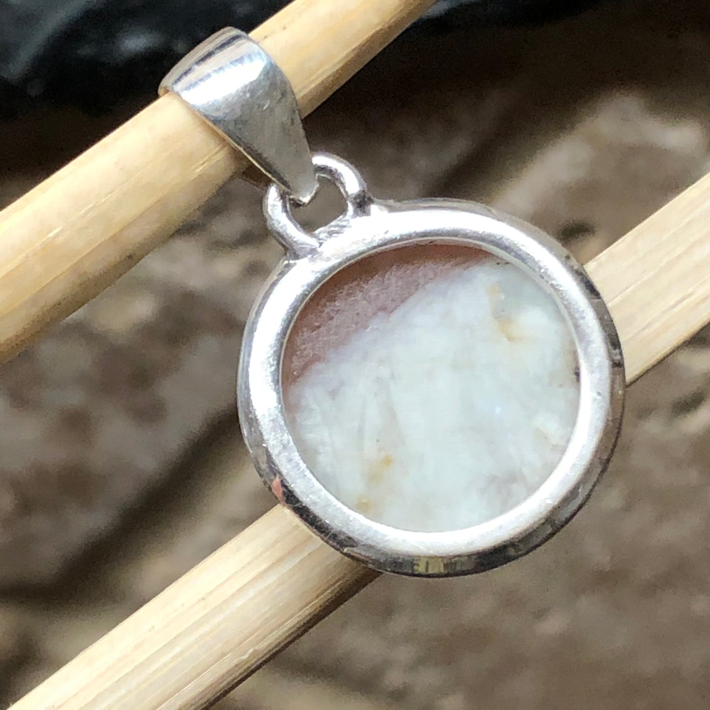 Natural Pink Tourmaline 925 Solid Sterling Silver Pendant - Natural Rocks by Kala