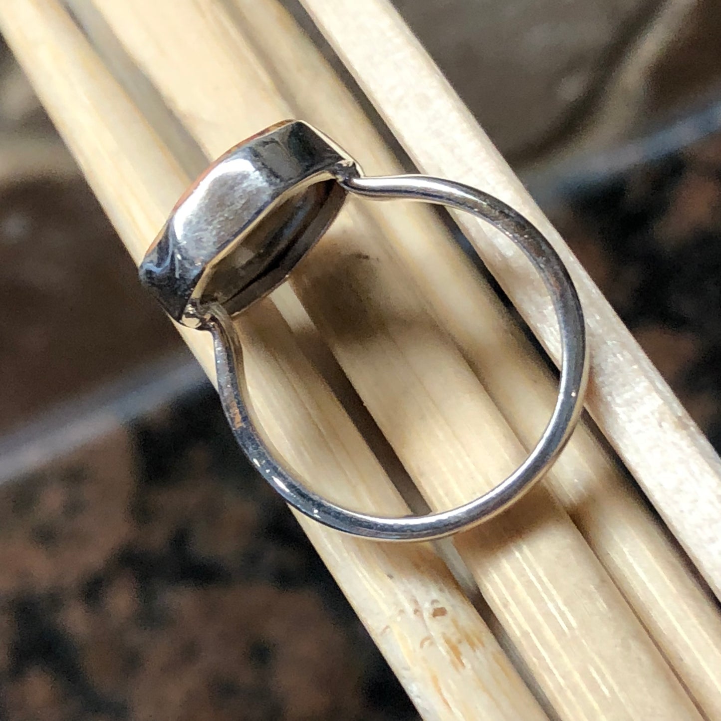 Natural Royal Imperial Jasper Jade Green Color 925 Sterling Silver Ring Size 7.5 - Natural Rocks by Kala