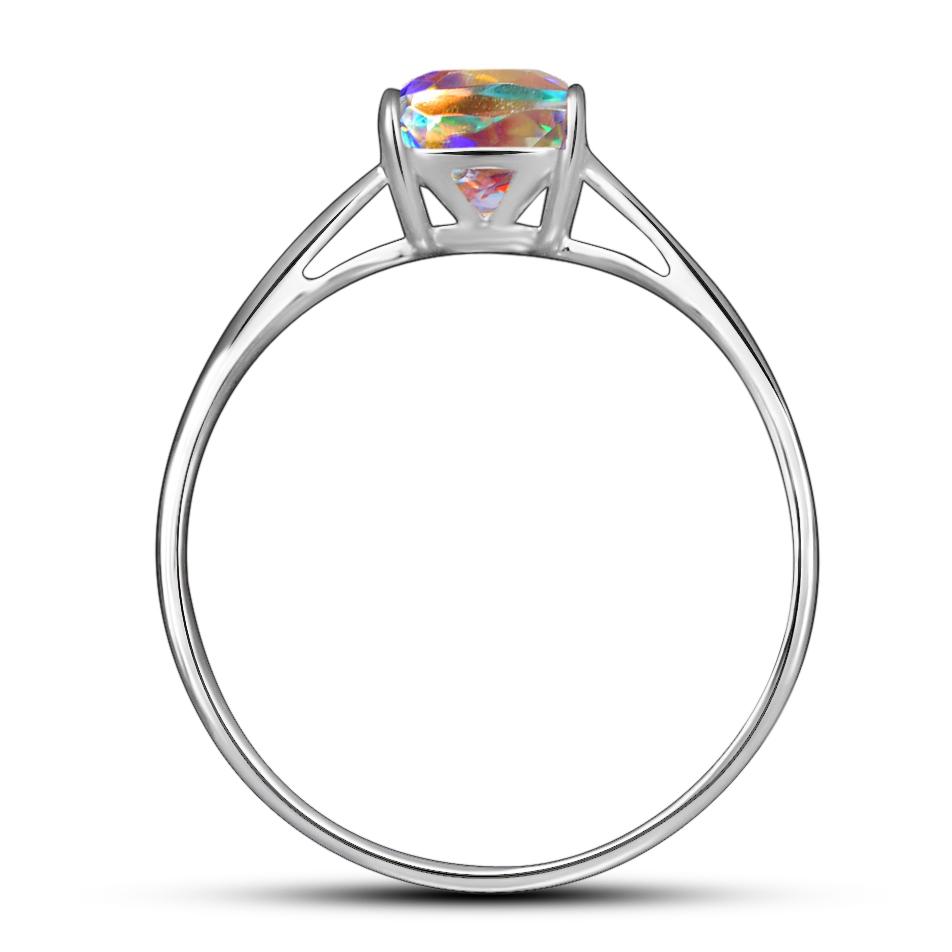 Natural Mandarin Orange Garnet 925 Solid Sterling Silver Engagement Ring Size 6, 7, 8, 9 - Natural Rocks by Kala