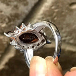 Natural 8ct Pyrope Garnet 925 Solid Sterling Silver Ring Size 6, 7, 8, 9 - Natural Rocks by Kala