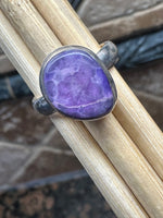 Natural Purple Sugilite 925 Solid Sterling Silver Ring Size 6.5 - Natural Rocks by Kala