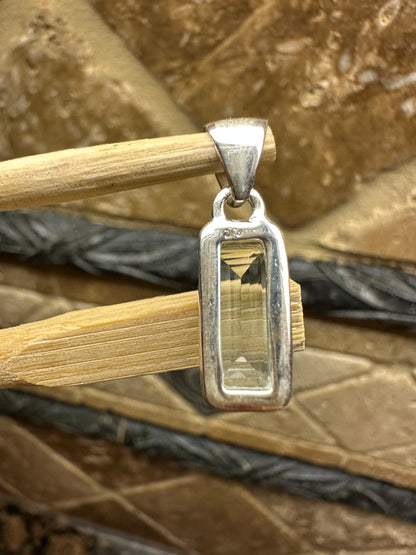 Natural 2ct Aquamarine 925 Solid Sterling Silver Men's Pendant 22mm - Natural Rocks by Kala