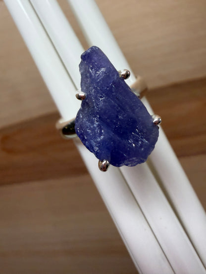 Natural Tanzanite 925 Solid Sterling Silver Ring Size 7.25