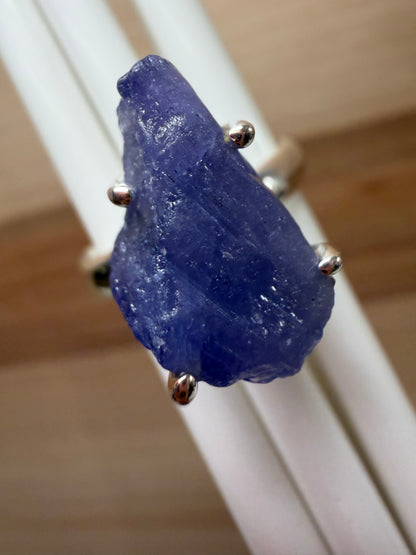 Natural Tanzanite 925 Solid Sterling Silver Ring Size 7.25