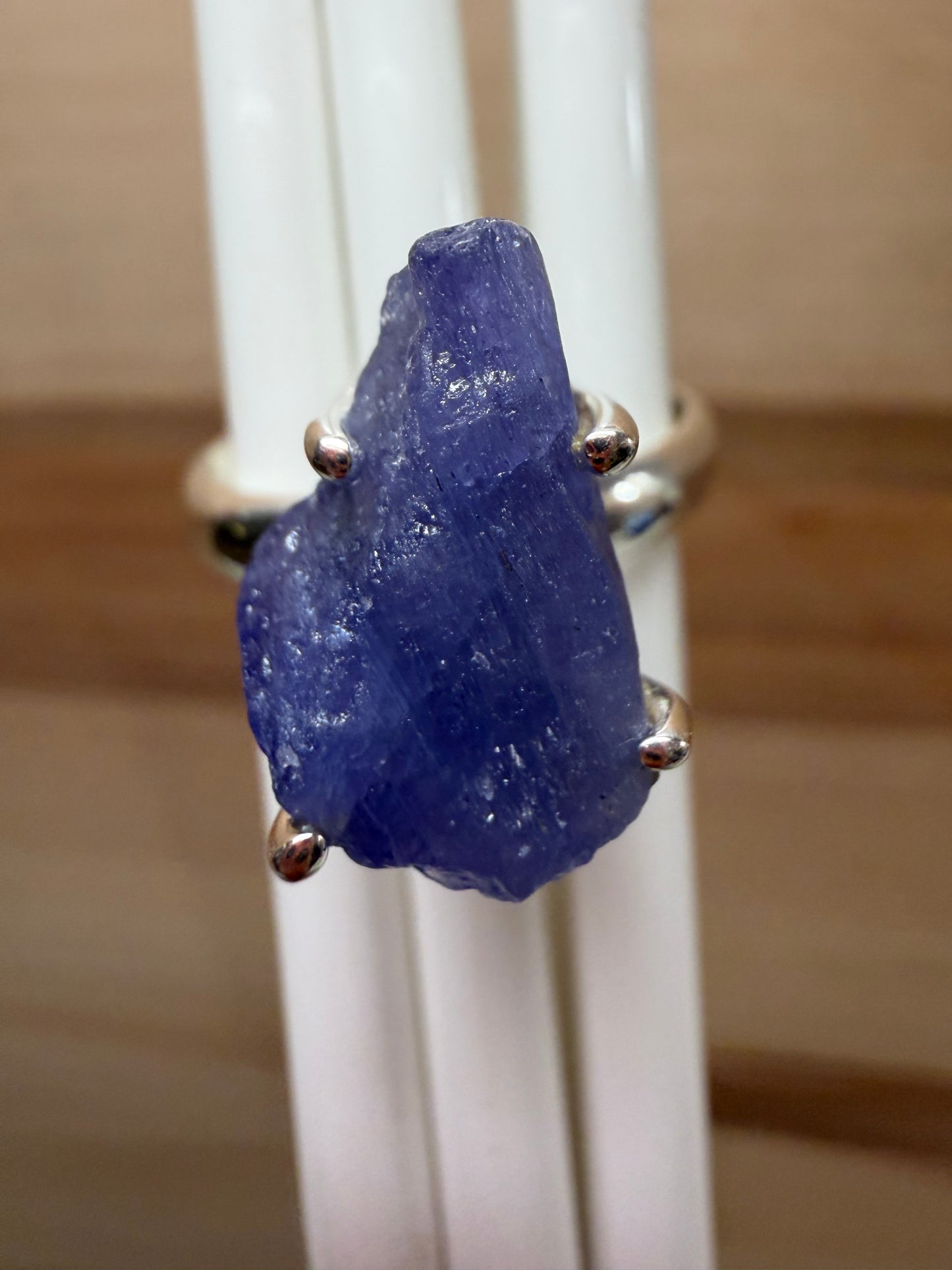 Natural Tanzanite 925 Solid Sterling Silver Ring Size 7.25