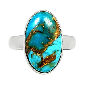 Gorgeous Spiny Oyster Arizona Turquoise 925 Solid Sterling Silver Ring Size 5.5 - Natural Rocks by Kala