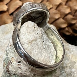 Genuine Astrophyllite 925 Solid Sterling Silver Ring Size 6.25