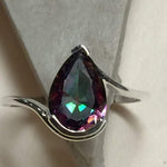 Beautiful 2ct Mystic Topaz 925 Solid Sterling Silver Ring Size 6, 7, 8, 9 - Natural Rocks by Kala