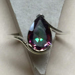 Beautiful 2ct Mystic Topaz 925 Solid Sterling Silver Ring Size 6, 7, 8, 9 - Natural Rocks by Kala