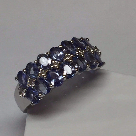 Natural 2ct Tanzanite 925 Solid Sterling Silver Ring Size 6, 8, 9 - Natural Rocks by Kala