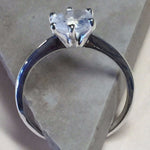 Natural Rainbow Moonstone 925 Solid Sterling Silver Engagement Ring Size 5, 6, 7, 8, 9 - Natural Rocks by Kala