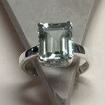 Natural 2.5ct Green Amethyst 925 Solid Sterling Silver Ring Size 5, 6, 7, 8, 9 - Natural Rocks by Kala