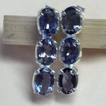 Natural Iolite 925 Solid Sterling Silver Earrings 18mm - Natural Rocks by Kala