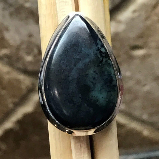 Natural Blue Vivianite Ring Size 7.25 - Natural Rocks by Kala