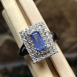 Genuine Tanzanite 925 Solid Sterling Silver Engagement Ring Size 6, 9 - Natural Rocks by Kala