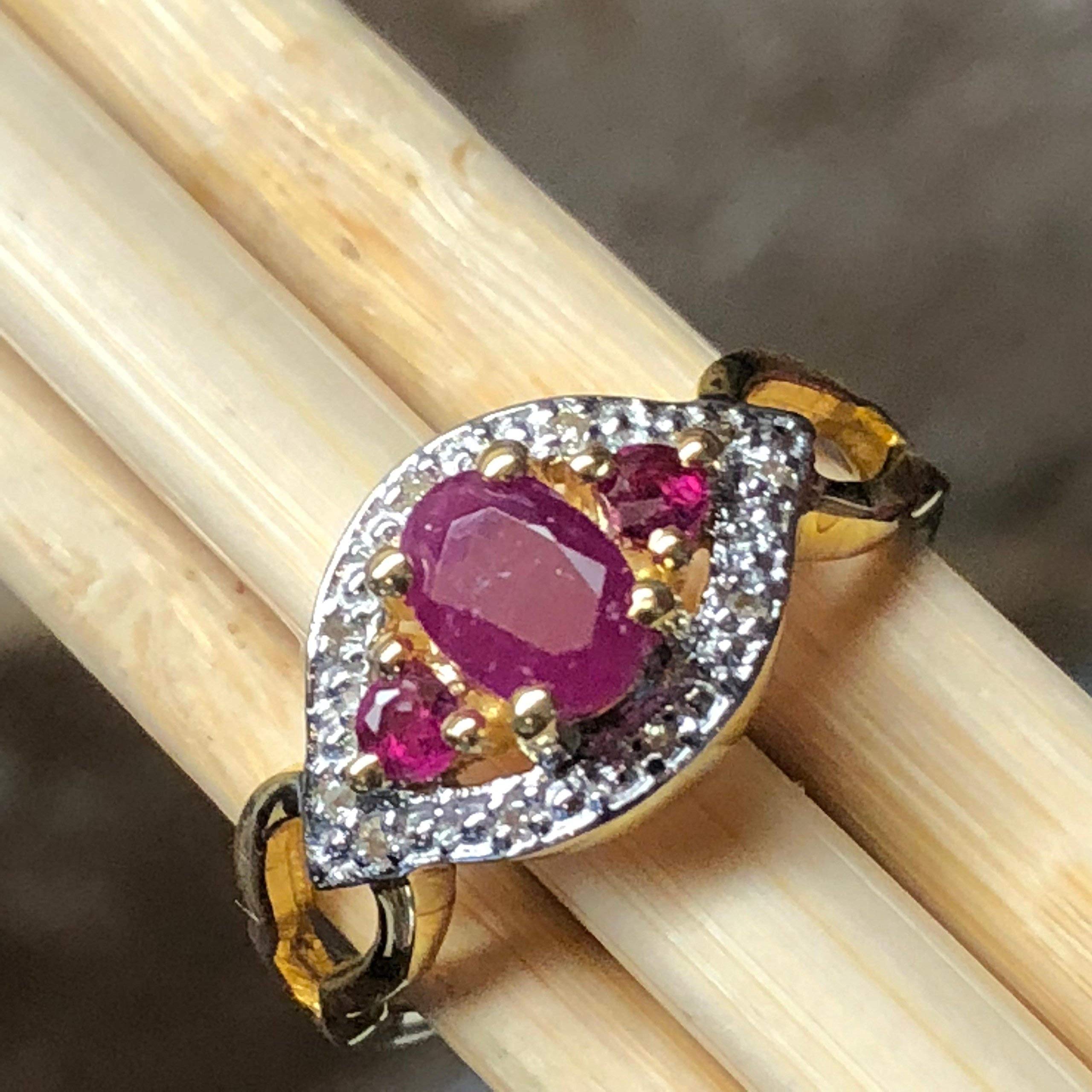 Buy Natural Ruby Engagement Ring in 14k Solid Gold | Chordia Jewels