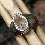 Natural Herkimer Diamond 925 Solid Sterling Silver Ring Size 8.5 - Natural Rocks by Kala