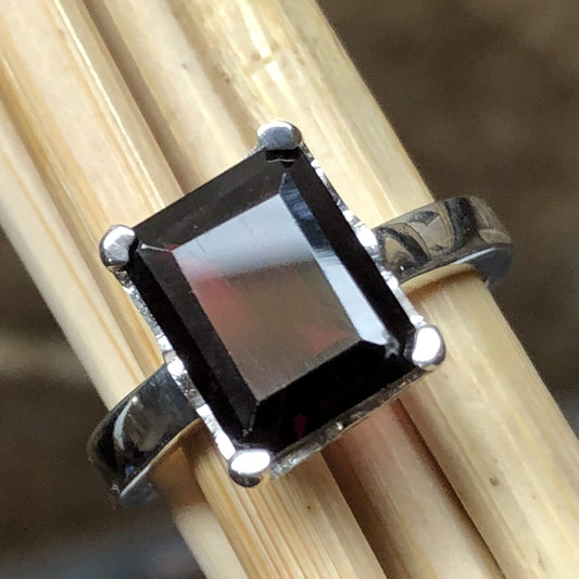 Natural 2.5ct Rhodolite Garnet 925 Solid Sterling Silver Ring Size 6, 7, 8, 9 - Natural Rocks by Kala