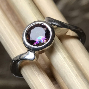 Gorgeous 1ct Mystic Topaz 925 Solid Sterling Silver Engagement Ring Size 7, 8, 9 - Natural Rocks by Kala