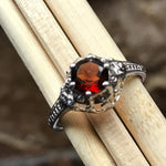 Natural 1ct Rhodolite Garnet 925 Solid Sterling Silver Engagement Ring Size 6, 7, 8, 9 - Natural Rocks by Kala