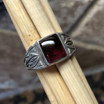 Natural 2ct Pyrope Garnet 925 Sterling Silver Men's Ring Size 7, 8, 9, 10, 1, 12, 13 - Natural Rocks by Kala
