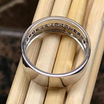 Natural Iolite 925 Sterling Silver Men's Band Ring Size 9, 11, 12 - Natural Rocks by Kala
