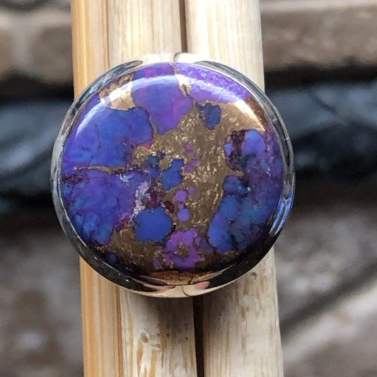 Gorgeous Purple Copper Mohave Turquoise 925 Solid Sterling Silver Ring Size 6.5 - Natural Rocks by Kala