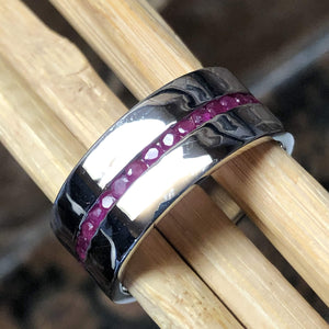 Natural Ruby 925 Solid Sterling Silver Men's Ring Size 7, 8, 9, 10, 11, 12 - Natural Rocks by Kala