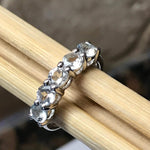 Natural 2ct Aquamarine 925 Sterling Silver Ring Size 6, 7, 8, 9 - Natural Rocks by Kala