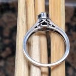 Natural Iolite 925 Solid Sterling Silver Engagement Filigree Ring Size 6, 7, 9 - Natural Rocks by Kala