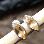 Genuine 2ct Golden Citrine 925 Solid Sterling Silver Earrings 7mm - Natural Rocks by Kala